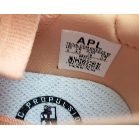 APL TechLoom Breeze Sneakers in Blush Pink Ivory White Size 6 36 - Picture 5 of 5